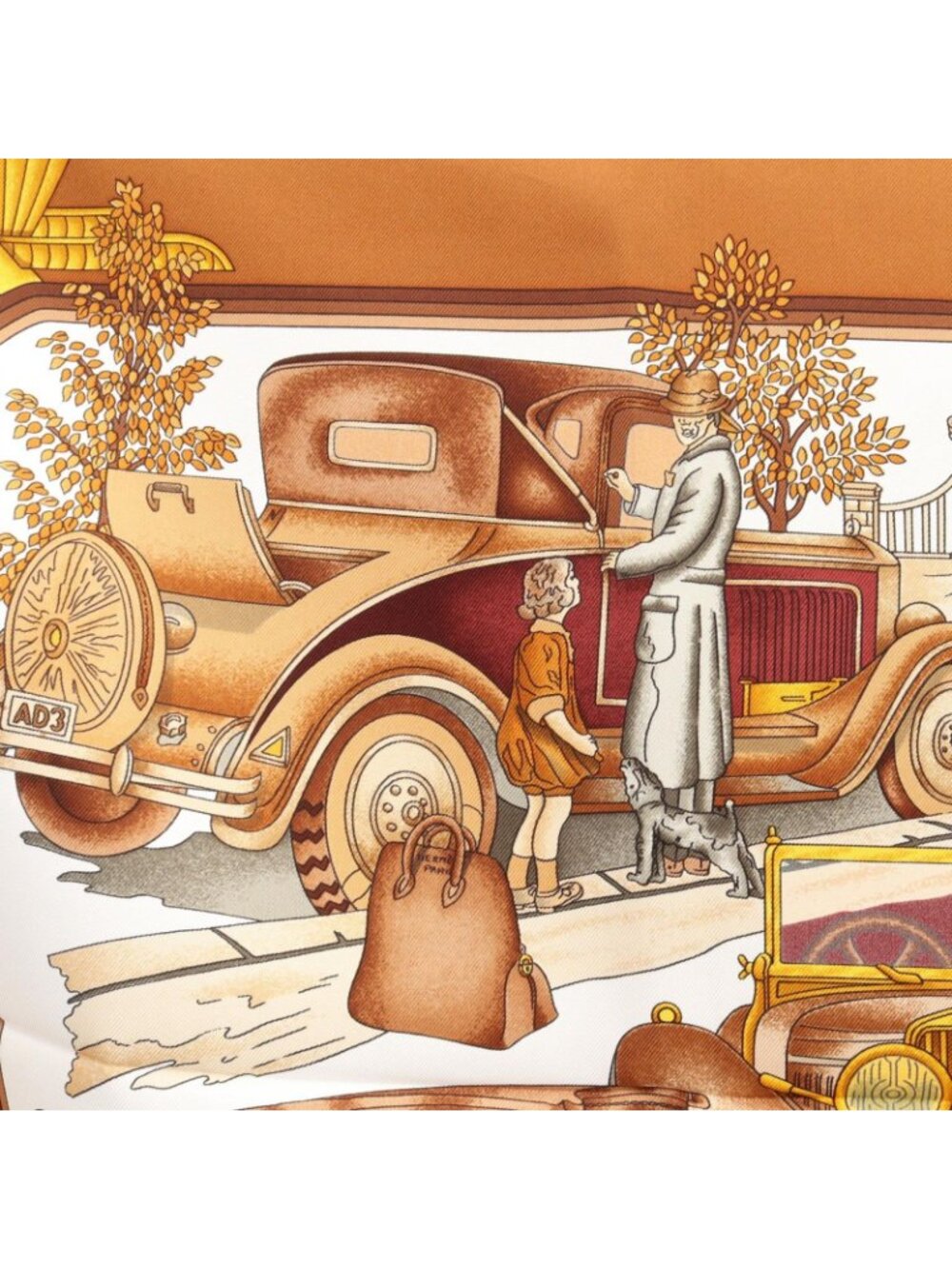 Hermes Scarf Carre 90 Automobile Silk - Picture 5 of 7